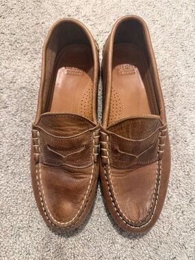 Oak Street Bootmakers Beefroll Penny Natural Chromexcel Size 8